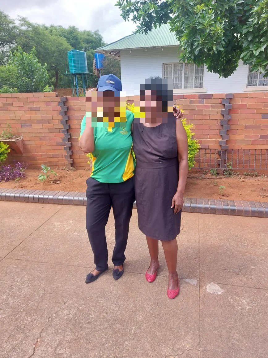 Diaspora Direct agent with an elderly client during a welfare visit